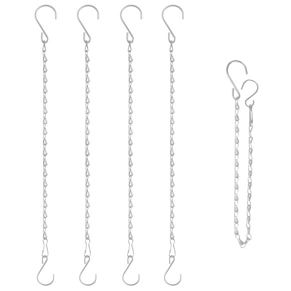 Cadena colgante para colgar plantas RIFNY 50 cm plateada (5 unidades)
