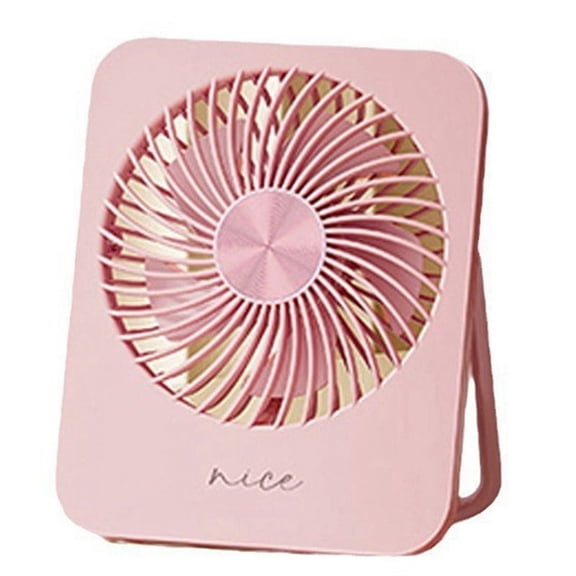 Outdoor Desktop Folding Mini Thin, , Silent, High Wind, Portable Wall-Mounted Small Fan Pink