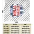 thumbnail image 3 of American Ninja Warrior Banner Shield Banner Fleece Blanket, Very Soft Microfiber Flannel Blanket for Couch Warm and Cozy for All Seasons, 3 of 6