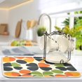 thumbnail image 2 of Yayeee Dish Drying Mat for Kitchen Counter Ultra Absorbent Easy Clean Pad 18x16", Black Clover Pattern, 2 of 7
