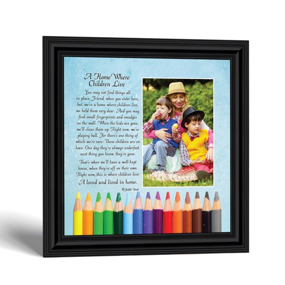 Stay at Home Mom Gifts, Children Live Poem Photo Frame