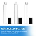 10PCS 10ML Roller Ball Bottles Refillable Essential Oils Bottles Metal