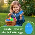 thumbnail image 4 of 12 Pcs Fillable Easter Eggs, 2.36'' Plastic Bright Easter Eggs Empty Bulk, Fillable Plastic Bright Eggs for Easter Egg Hunt, Surprise Eggs and Party Favors, 4 of 6