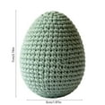 thumbnail image 3 of TanSiDing 2pcs Hand Crocheted Easter Eggs Ornaments, Soft Foam Filled Knitted Egg Decor, Textured Oval Shape for Easter Basket Fillers, Table Centerpiece, Home & Spring Festival Decoration, 3 of 6