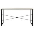 thumbnail image 4 of Castle Place Modern 55" Metal Computer Desk, Light Grey, 4 of 9