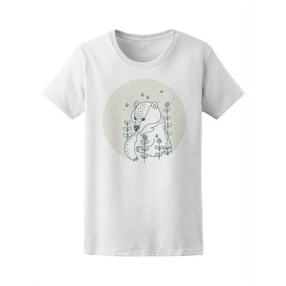 Bear In The Forest With Bees T-Shirt Women -Image by Shutterstock, Female XX-Large
