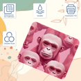 thumbnail image 3 of Pink Monkey Orangutan Computer Mouse Pad,Rubber Mouse Mat for Gaming, Office, Laptop, PC, Women, 3 of 7