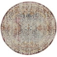 thumbnail image 3 of Nourison Vintage Kashan Persian Multicolor 6' x ROUND Area Rug, (6 Round), 3 of 9