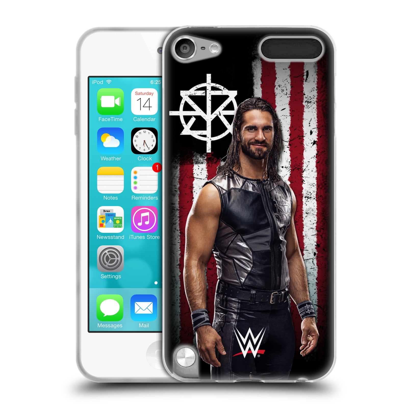 Head Case Designs Officially Licensed WWE AJ Styles Superstars Hard Back Case Compatible with Apple iPod Touch 5G 5th Gen 