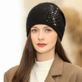 thumbnail image 4 of Wool Slouchy Knit Beanies Winter Hats for Women Soft Warm Slouch Skull Beanie Cap, 4 of 5