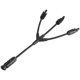 thumbnail image 1 of Un par Y tipo 1 a 3 conectores de rama conector de Cable de Panel Solar forma Y macho hembra M/FFF y F/Mmm Cable de extensión adaptador PV, 1 of 2