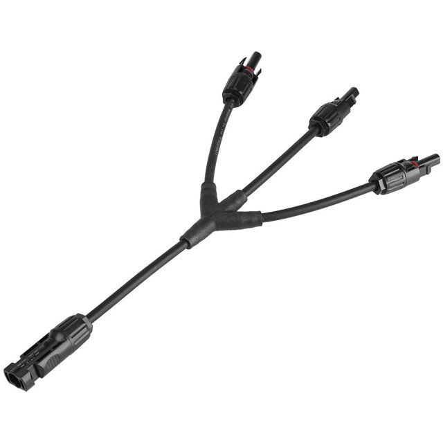 Un par Y tipo 1 a 3 conectores de rama conector de Cable de Panel Solar forma Y macho hembra M/FFF y F/Mmm Cable de extensión adaptador PV