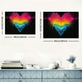 thumbnail image 6 of JRXY LGBT Poster Rainbow Heart Equality Campaign Happy Pride Month Painting On Canvas Wall Art Poster Scroll Picture Print Living Room Walls Decor Home Posters 16x12inch, 6 of 6