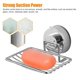 thumbnail image 3 of Potente jabonera montada con ventosa al vacío, bandeja de jabón impermeable, cesta de jabón, soporte de esponja de ahorro de jabón montado en la pared de acero inoxidable resistente para baño y fregadero de cocina, sin perforación oso de fresa Electrónica, 3 of 5