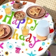 thumbnail image 5 of Happy Birthday Tablecloth Round 60 inch Birthday Table Cloth Colorful Balloon Tablecloths for Picnic Dinner Decor Gifts for Woman Girl Boy, 5 of 8