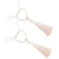 thumbnail image 1 of 2pcs Curtain Tiebacks Cotton Tassel Curtain Holdback Elastic Ropes Curtain Tie Ropes Buckle Drapery for Window Draperies, 1 of 7