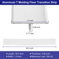 thumbnail image 2 of 3pcs Aluminum T Molding Floor Transition Strip, Door/Tile/Carpet to Tile Transition Strip, Doorway Edge Trim, Silver, 2 of 6