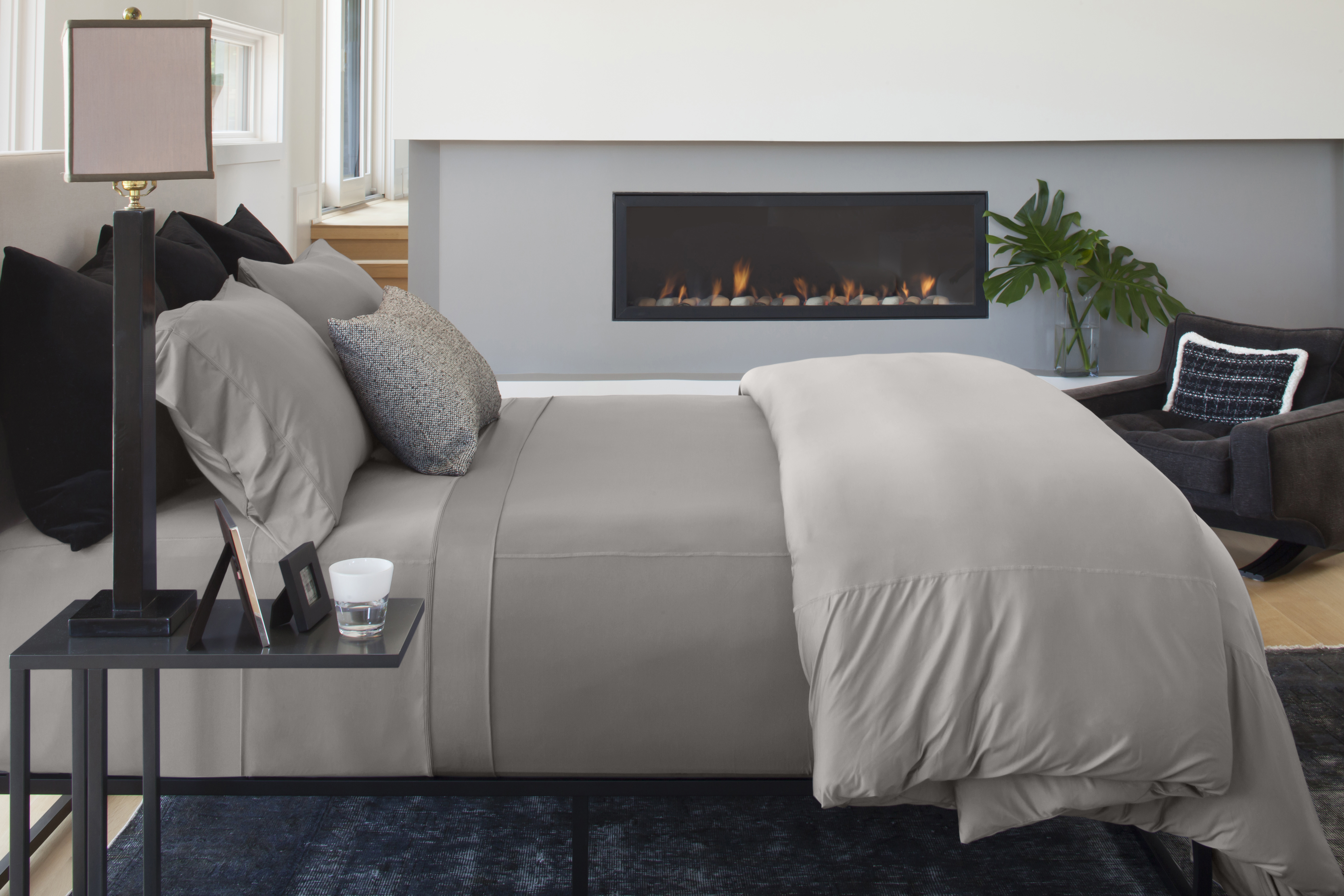 ESSENTIAL PERFORMANCE Sheet Set Powered By SHEEX, Queen, Pewter