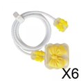 thumbnail image 1 of 6xChargers Cable Cover 4in1 3D Funda Protectora Para Teléfono Celular Nudo De Lazo Amarillo, 1 of 8