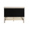thumbnail image 3 of Best Master Furniture Ashley Tufted Velvet Fabric Full Platform Bed in Beige, 3 of 3