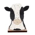 thumbnail image 1 of DIU Personality Hobby Lobby Decorative Cow Head Wearing Glasses Frame Bedside Table or Desk Glasses Frame 1PC, 1 of 8