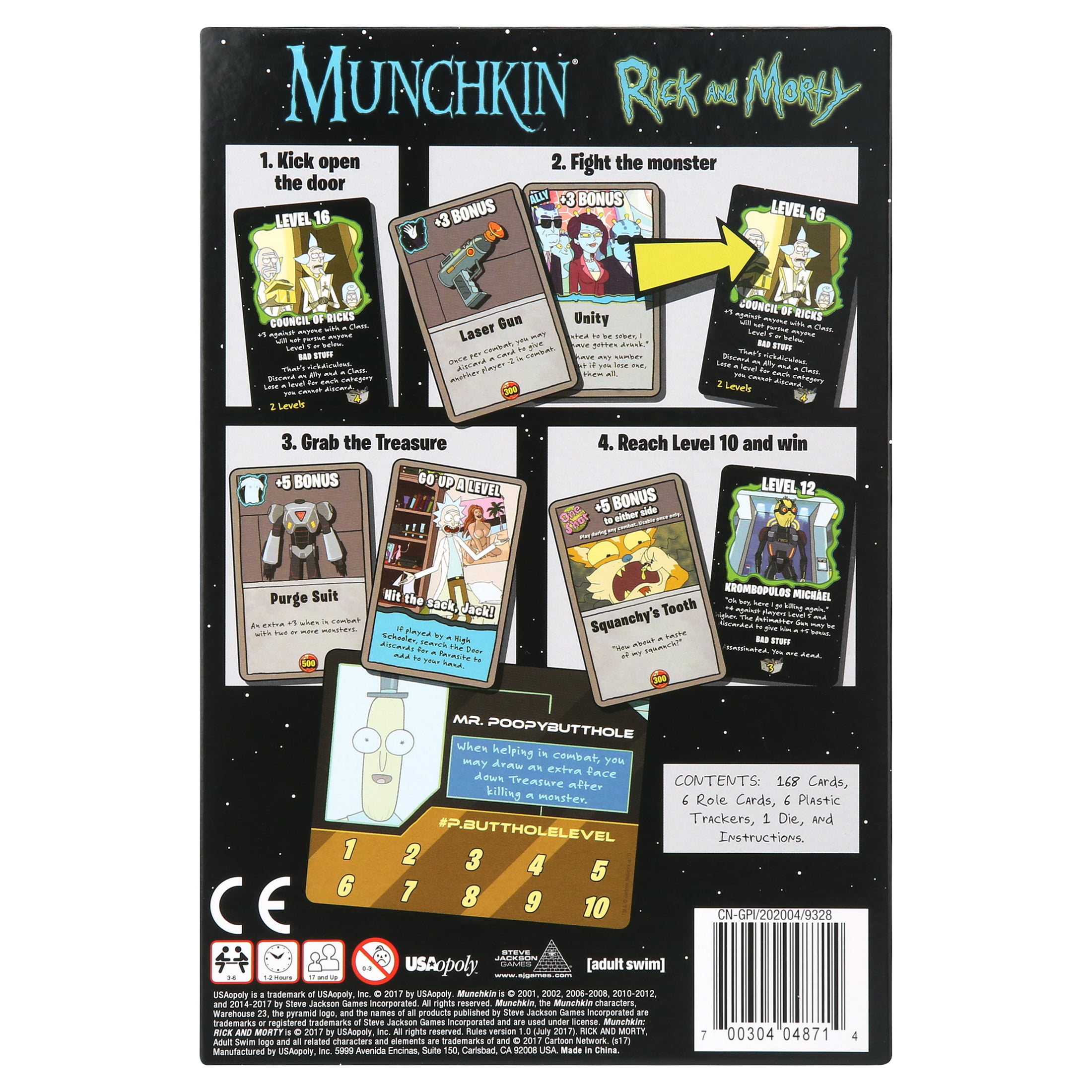 Rick And Morty SEALED UNOPENED FREE SHIPPING MUNCHKIN 