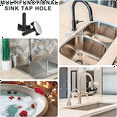 Sink Hole Covers Brushed Stainless Steel Water Head Hole Cover Sink