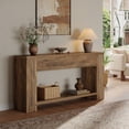 thumbnail image 2 of Finmind 70.9" Console Tables for Entryway, Narrow Long Sofa Table Behind The Couch, Rustic Brown, 2 of 7