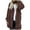 Coffee, variant on Youmylove Womens Winter Trendy Full Zipper Jackets Temperament Long Jacket Warm Open Cardigan With Pockets Temperament Fall Winter Outerwear