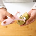 thumbnail image 4 of Pelador de cerámica, prevención de óxido, corte de frutas, pelador de patatas, viaje, juego de 3, 4 of 6