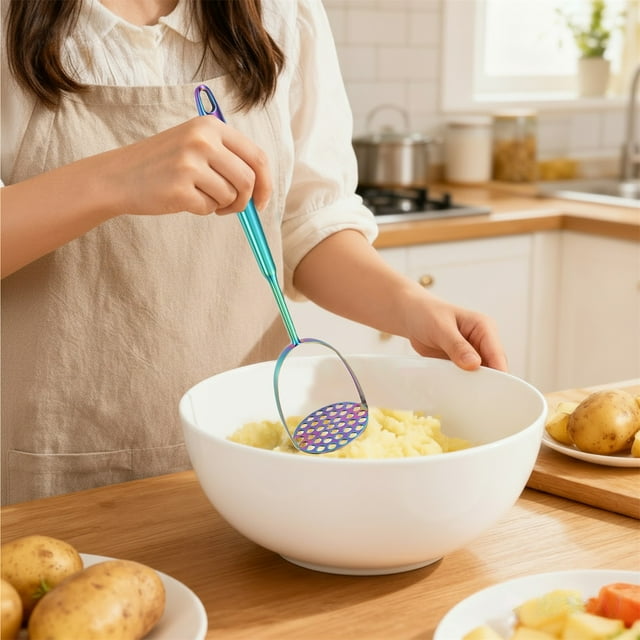 Clearance!Plertrvy Stainless Potato Masher For Home Restaurant Ergonomic Design For Easy Potato Puree Versatile Kitchen Tool For And More1*Potato Presskitchen Mixer