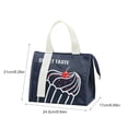thumbnail image 4 of Bolsa De Pícnic Triángulo portátil Bolsas de picnic Bolsa de almuerzo térmica de película de aluminio (Azul marino), 4 of 8