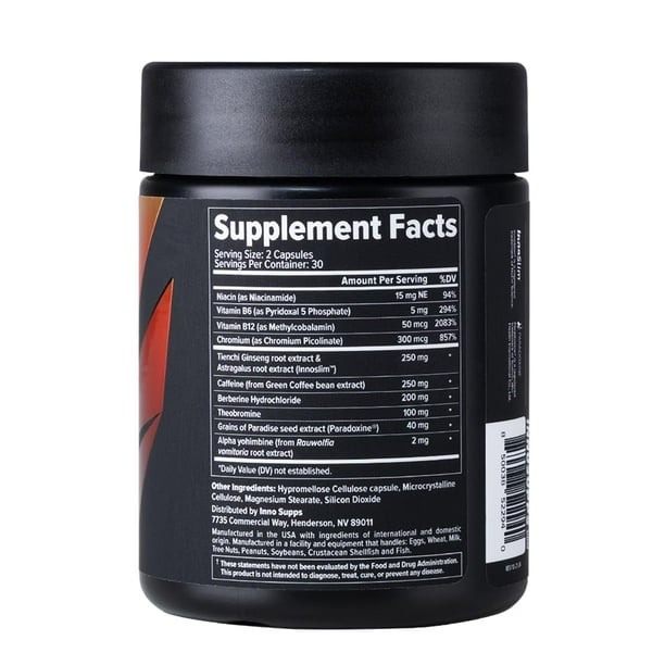 Suplemento termognico Inno Shred GLP-1 de InnoSupps, 60 cpsulas | Bodega  Aurrera en lnea