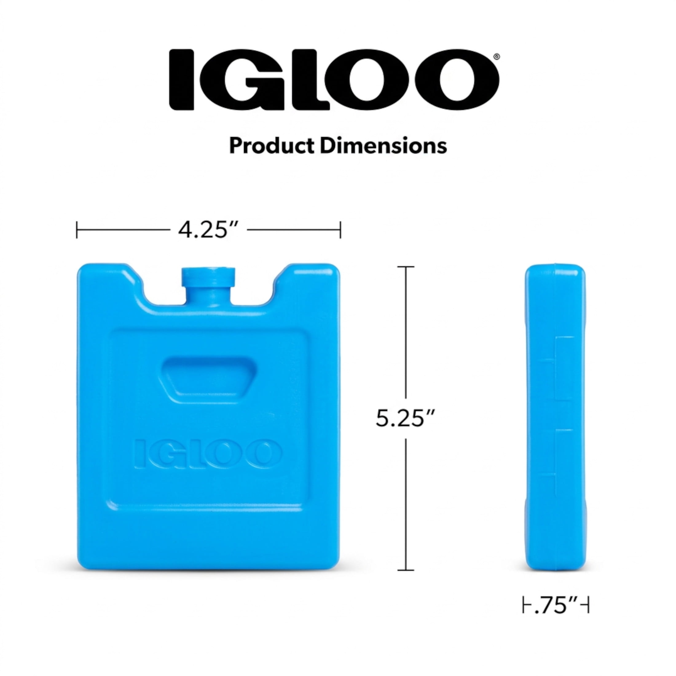 Igloo 4-Pack MaxCold Small Ice Freeze Block, Multi Color, Made for Portable Food Cooling