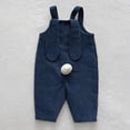 thumbnail image 6 of Ticikt Baby Boy Girl Denim Overalls Solid Suspender Bib Pants One-Piece Strap Jumpsuit Pocket Summer Outfit,Color:Blue,Size:3-4 Years, 6 of 8