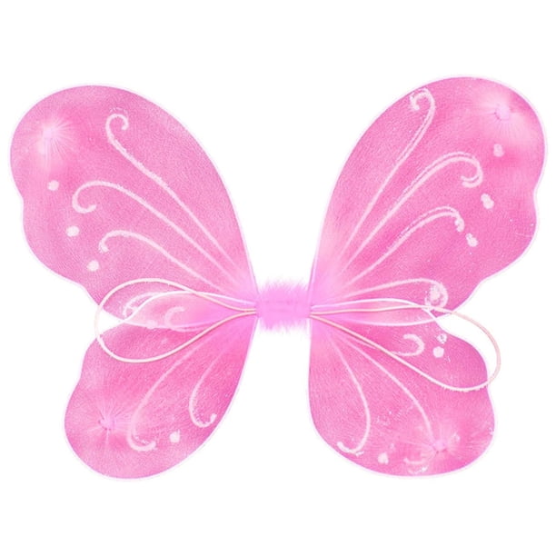 Alas De Hadas Para Niñas Niñas Alas De Hadas De Mariposa Disfraces De Hadas Hada Brillante Princesa Alas De Ángel Cosplay Navidad Halloween Vestir Fiesta De Cumpleaños Regalo Para Niños Niñas Rosa