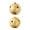 Gold, variant on 2-Count White Jumbo Bell Shatterproof Christmas Ornaments, 7.87 in, by Holiday Time