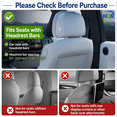 thumbnail image 4 of Adjustable Car Headrest Pillow, Artificial Leather Car Seat Neck Support Cushion with Curved Design, Travel Pillow for Adults, Black, 1 Count, 4 of 14