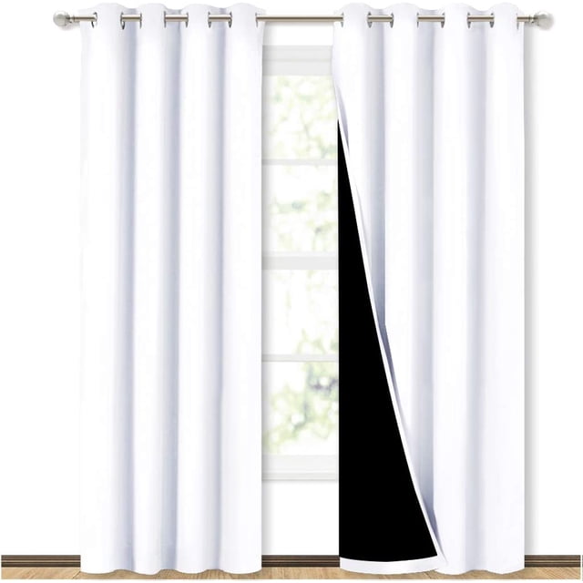 EcoNesxp x 84 Pouces Rideau d'Isolation pour Draperie L52 pour Chambre de Bébé Chaque Pièce 52 Pouces de Large Rideau d'Isolation pour Draperie