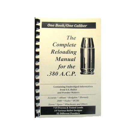 Loadbooks USA 380 ACP Reloading Manual