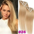 thumbnail image 2 of HAIRRO Clip In Human Hair Extensions, Brazilian Hair 8pcs/18Clips Dark Brown to Chestnut Brown Balayage Hair Extensions Full Head Silky Straight 100% Human Hair Clip In Extensions 8Inch-24inch, 2 of 9