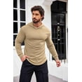 thumbnail image 3 of COOFANDY Men's Muscle Fit Long Sleeve Athletic Gym Pullover Workout Sweatshirts Hoodies, 3 of 10