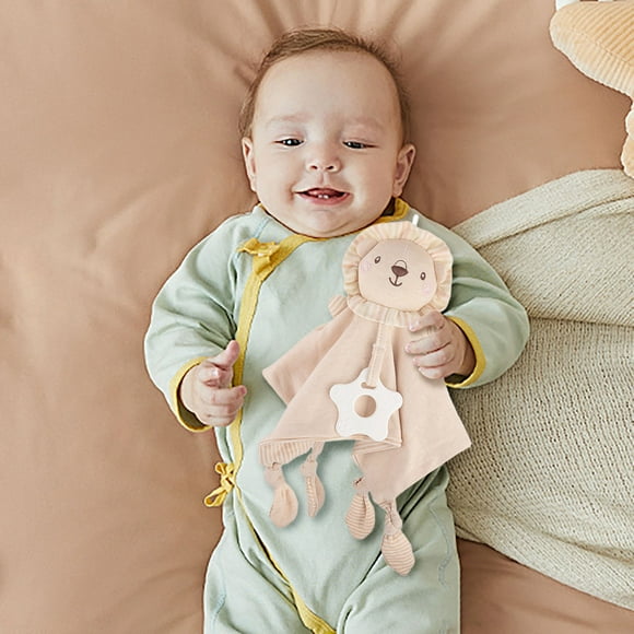 Couverture de Curité pour Bébé avec Hochet de Dentition, Serviette Apaisante pour Bébé, Animal en Peluche Nuggle, Douce, Sensorielle, Mignonne, Noël, Serviettes de Bain pour Salle de Bain, Longues Serviettes, Serviettes de Bain Épaisses, Ensemble de Serviettes de Bain de Voyage