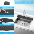 thumbnail image 6 of 30x5.5 Inch Silicone Sink Faucet Mat for Kitchen Bathroom, 76cm Kitchen Sink Splash Guard, Bathroom Faucet Drain Mat Handle Drip Catcher Tray, Countertop Protector Absorbent Drying Pad Black, 6 of 8
