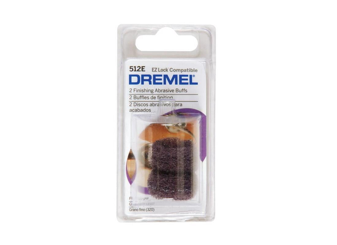 Dremel 512E Abrasive Buff, 1 in Dia, 7/64 in Thick, Steel Pair