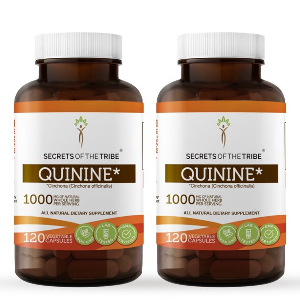 Secrets of the Tribe Quinine 2x120 Capsules, 500 mg, Wildcrafted
