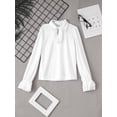 thumbnail image 3 of iiniim Kids Boys Medieval Pirate Costume Renaissance Long Sleeve Ruffle Scottish Shirt Halloween Cosplay Outfits White M, 3 of 4