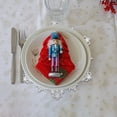 thumbnail image 1 of Juego de posavasos de 4 cubiertos aislados tapete de copo de nieve decoración de mesa de Festival (plateado), 1 of 6