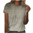 thumbnail image 2 of Soki T-Shirt Graphique Imprimé Manches Courtes Col Rond pour Femmes, 2 of 4
