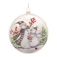 thumbnail image 2 of Melrose Set of 6 Snowman with Berry and Cardinal Glass Christmas Ball Ornaments 5.5", 2 of 4